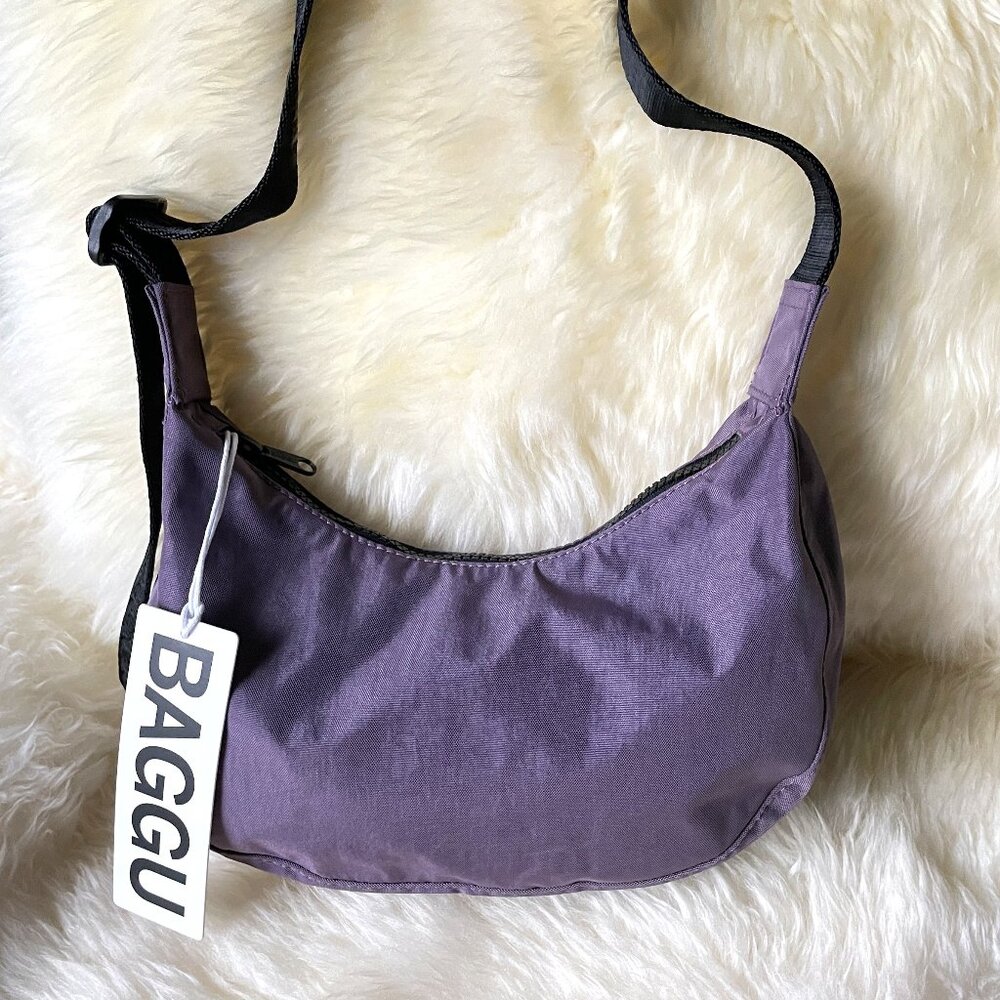 NWT Baggu Small Crescent Bag - Dusty Violet